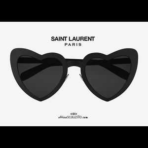 Yves Saint Laurent heart shaped aviator sunglasses